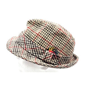 VINTAGE PENDLETON HAT SIZE 7 100% WOOL PLAID FEDORA HAT SIZE 7